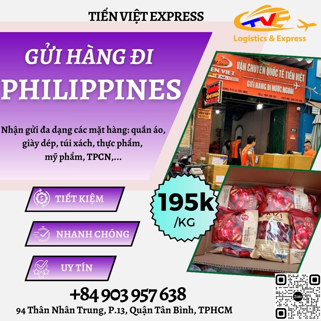 Gửi hàng đi Philippines - Tiến Việt Express